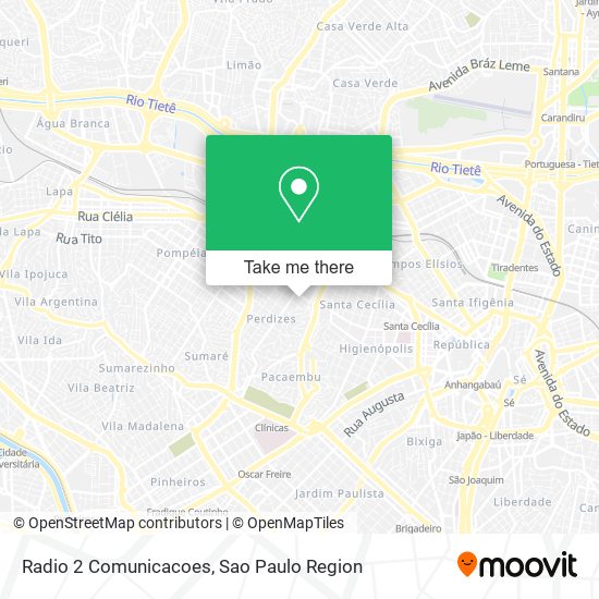 Radio 2 Comunicacoes map