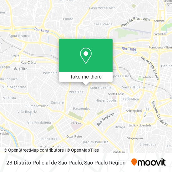 23 Distrito Policial de São Paulo map