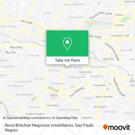 Mapa Nova Britchon Negocios Imobiliarios