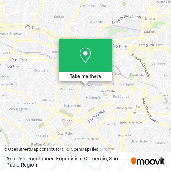 Aaa Representacoes Especiais e Comercio map