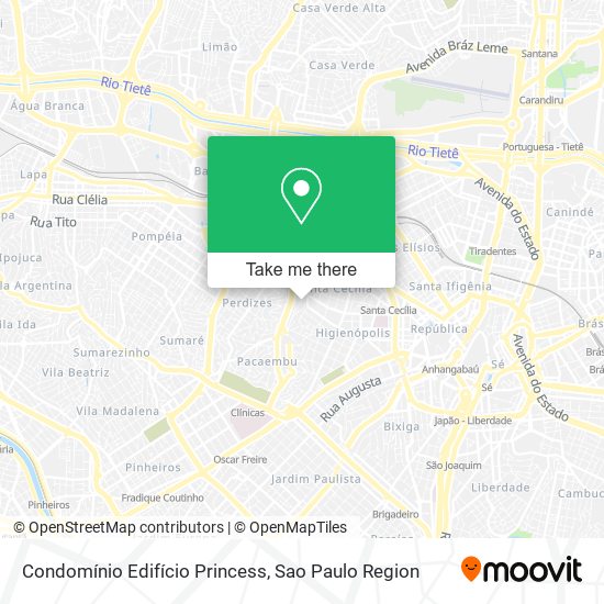 Condomínio Edifício Princess map