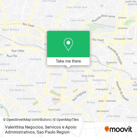 Valenttina Negocios, Servicos e Apoio Administrativos map