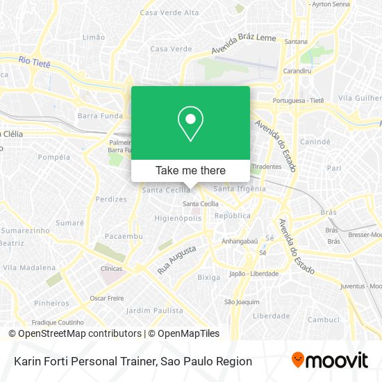 Karin Forti Personal Trainer map