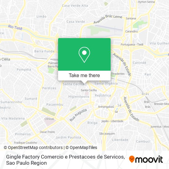 Gingle Factory Comercio e Prestacoes de Servicos map