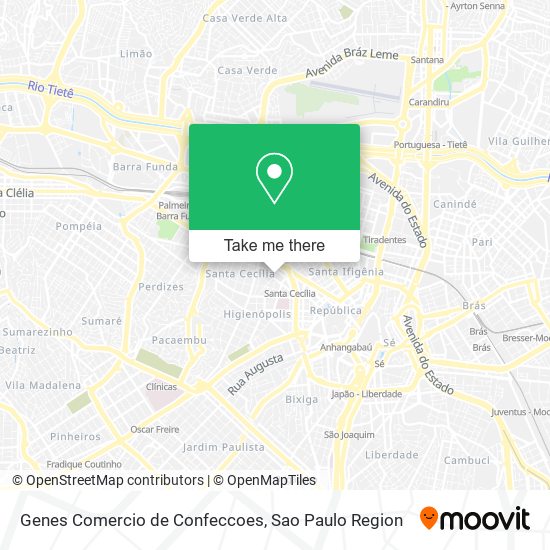 Genes Comercio de Confeccoes map