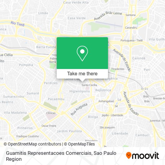 Guamitis Representacoes Comerciais map