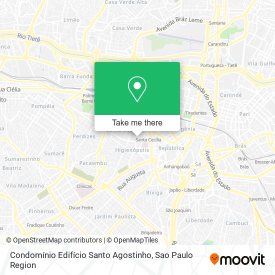 Mapa Condomínio Edifício Santo Agostinho