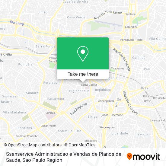 Mapa Ssanservice Administracao e Vendas de Planos de Saude