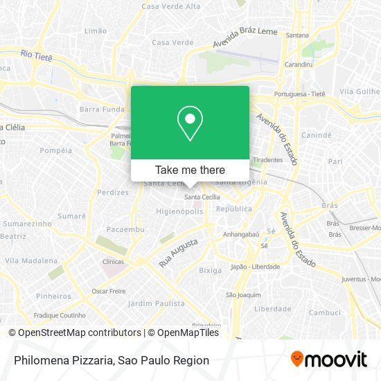 Philomena Pizzaria map