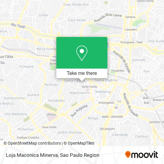 Loja Maconica Minerva map