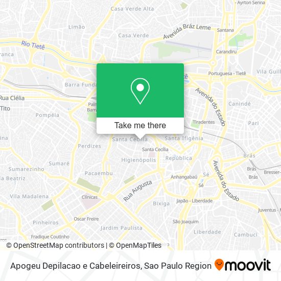 Apogeu Depilacao e Cabeleireiros map