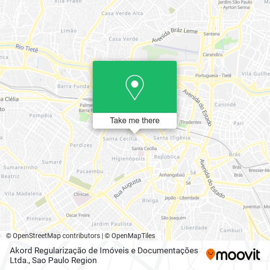 Mapa Akord Regularização de Imóveis e Documentações Ltda.
