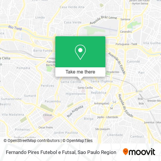 Mapa Fernando Pires Futebol e Futsal