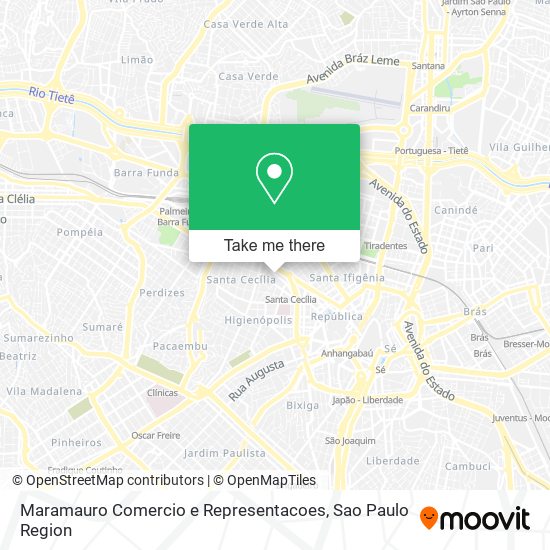 Mapa Maramauro Comercio e Representacoes