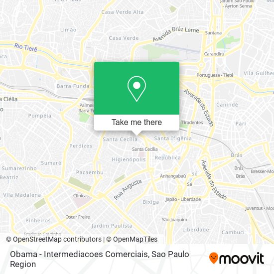 Obama - Intermediacoes Comerciais map