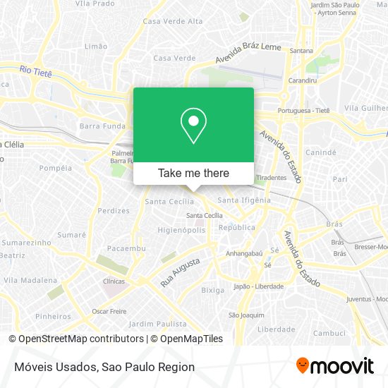 Móveis Usados map