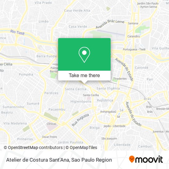 Atelier de Costura Sant'Ana map