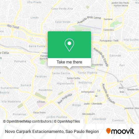 Mapa Novo Carpark Estacionamento