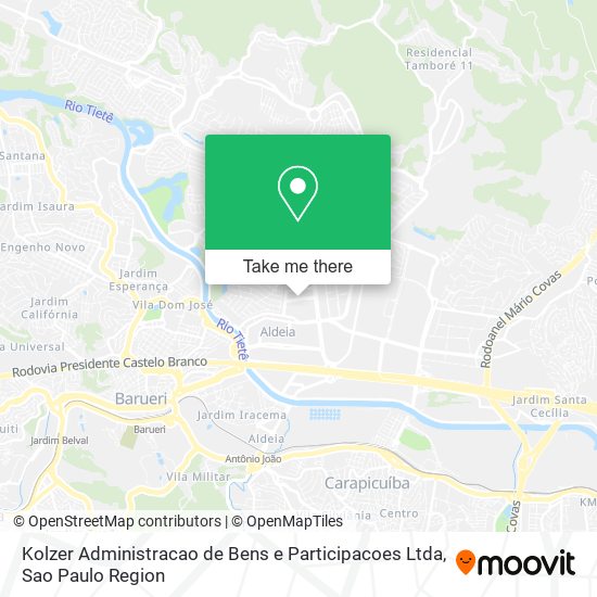 Kolzer Administracao de Bens e Participacoes Ltda map