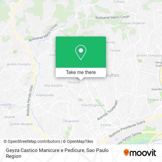 Mapa Geyza Castico Manicure e Pedicure