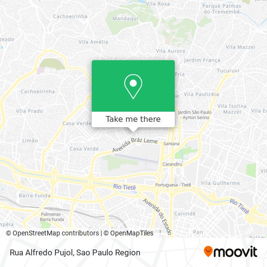 Rua Alfredo Pujol map