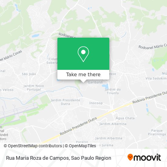 Rua Maria Roza de Campos map