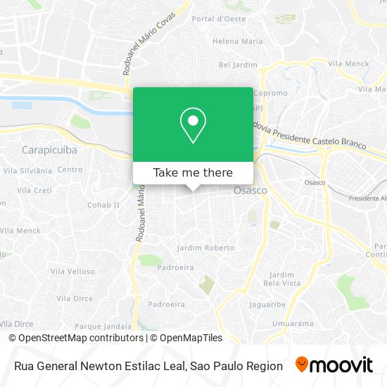 Rua General Newton Estilac Leal map