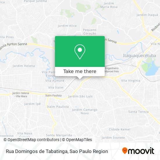 Rua Domingos de Tabatinga map
