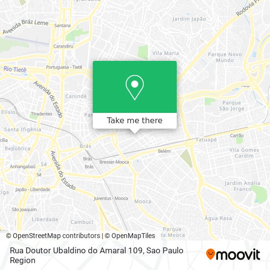 Rua Doutor Ubaldino do Amaral 109 map