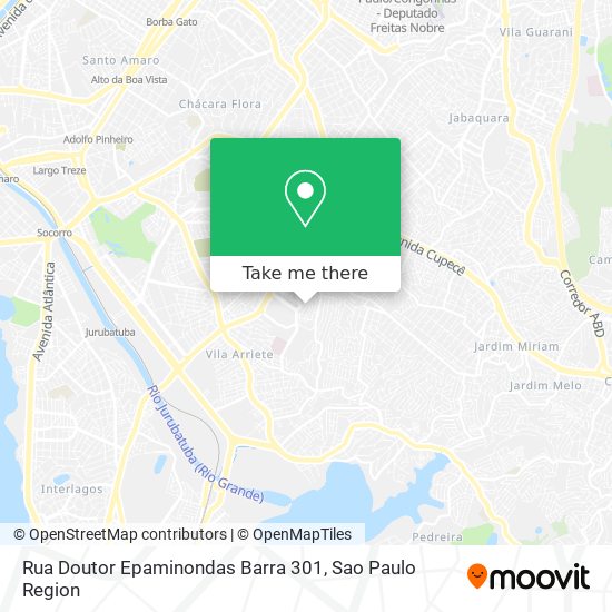 Rua Doutor Epaminondas Barra 301 map