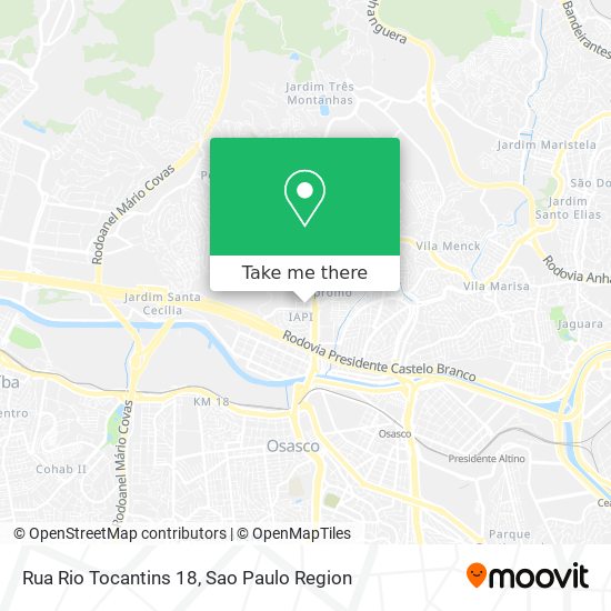 Mapa Rua Rio Tocantins 18