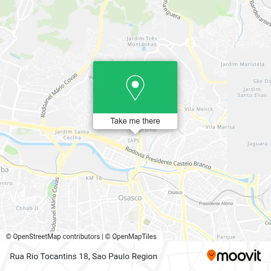 Rua Rio Tocantins 18 map