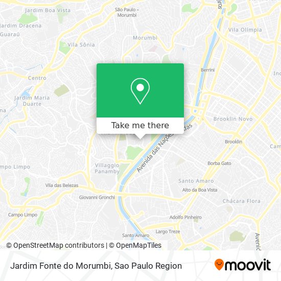 Mapa Jardim Fonte do Morumbi