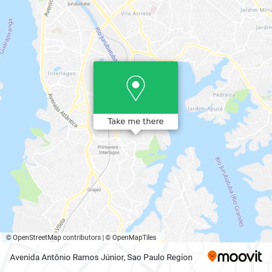 Mapa Avenida Antônio Ramos Júnior