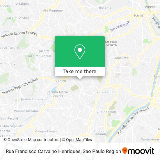 Rua Francisco Carvalho Henriques map