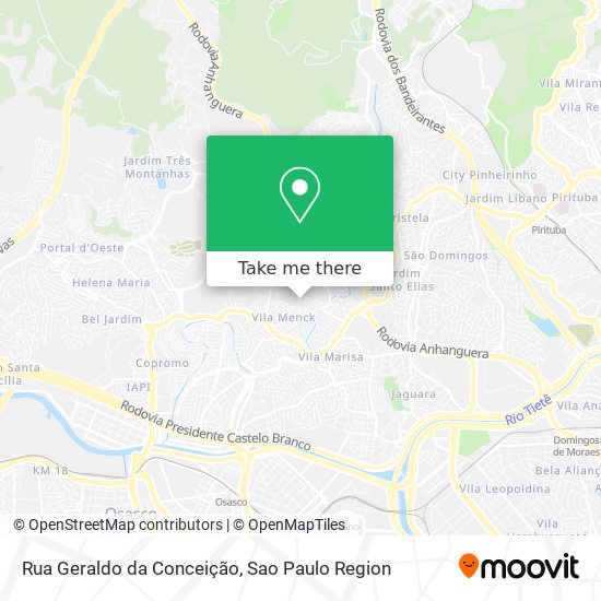 Mapa Rua Geraldo da Conceição