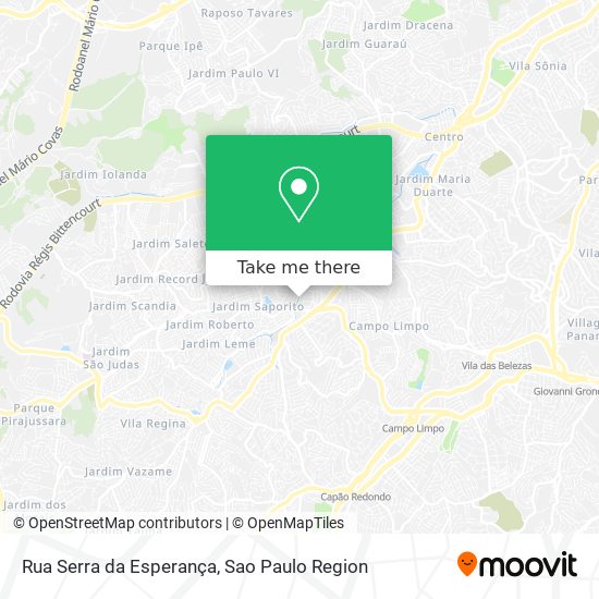 Rua Serra da Esperança map