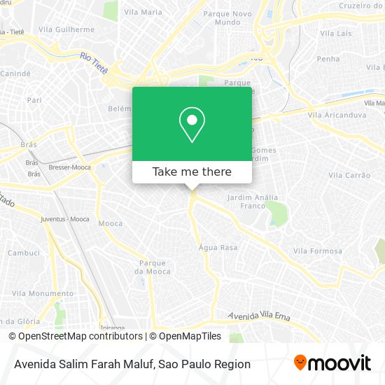 Mapa Avenida Salim Farah Maluf