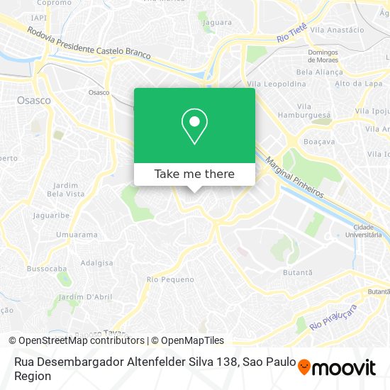 Rua Desembargador Altenfelder Silva 138 map