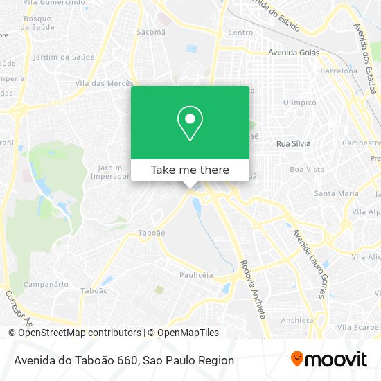 Mapa Avenida do Taboão 660