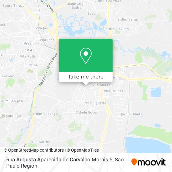 Rua Augusta Aparecida de Carvalho Morais 5 map