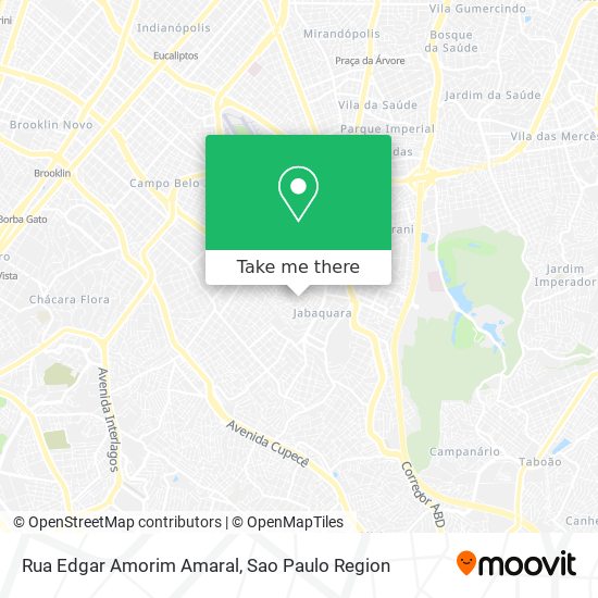Mapa Rua Edgar Amorim Amaral