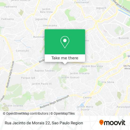 Mapa Rua Jacinto de Morais 22