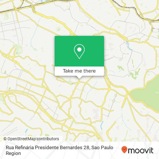 Mapa Rua Refinária Presidente Bernardes 28