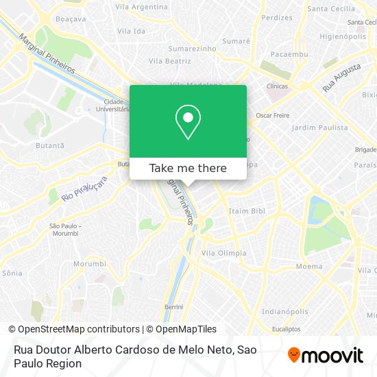 Rua Doutor Alberto Cardoso de Melo Neto map