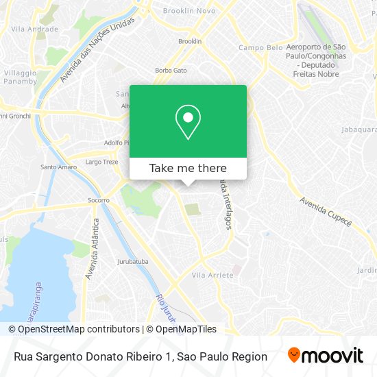 Mapa Rua Sargento Donato Ribeiro 1