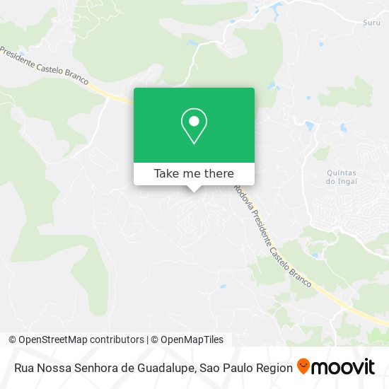 Rua Nossa Senhora de Guadalupe map