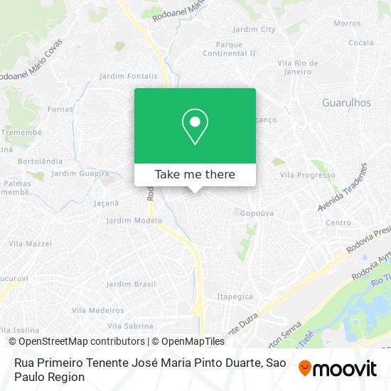 Rua Primeiro Tenente José Maria Pinto Duarte map