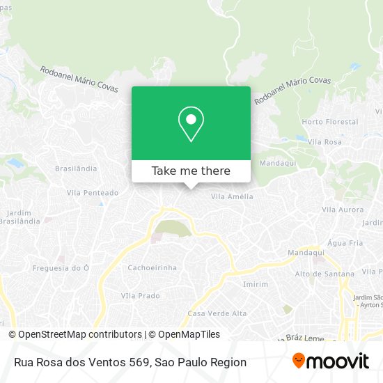 Mapa Rua Rosa dos Ventos 569