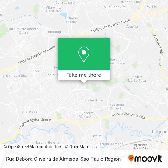 Rua Debora Oliveira de Almeida map